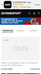 Mobile Screenshot of givemesport.com